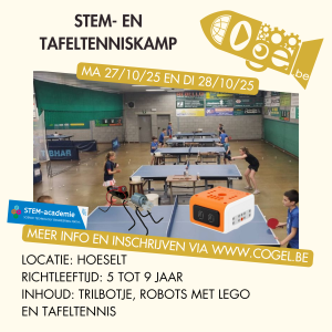 STEM- en tafeltenniskamp (27-28/10/25)