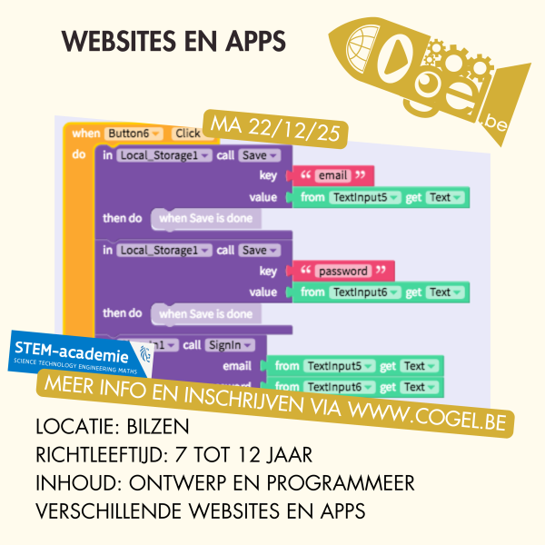 Websites en apps (22/12/25)