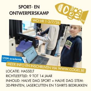 Sport- en ontwerperskamp 1-3/7/26