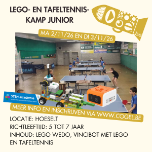 LEGO- en tafeltenniskamp Junior (2-3/11/26)